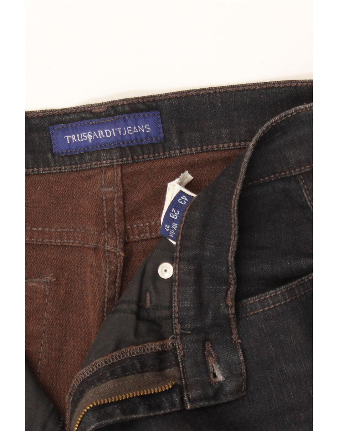 TRUSSARDI Womens Straight Jeans W27 L35 Black Cotton Vintage Trussardi and Second-Hand Trussardi from Messina Hembry 