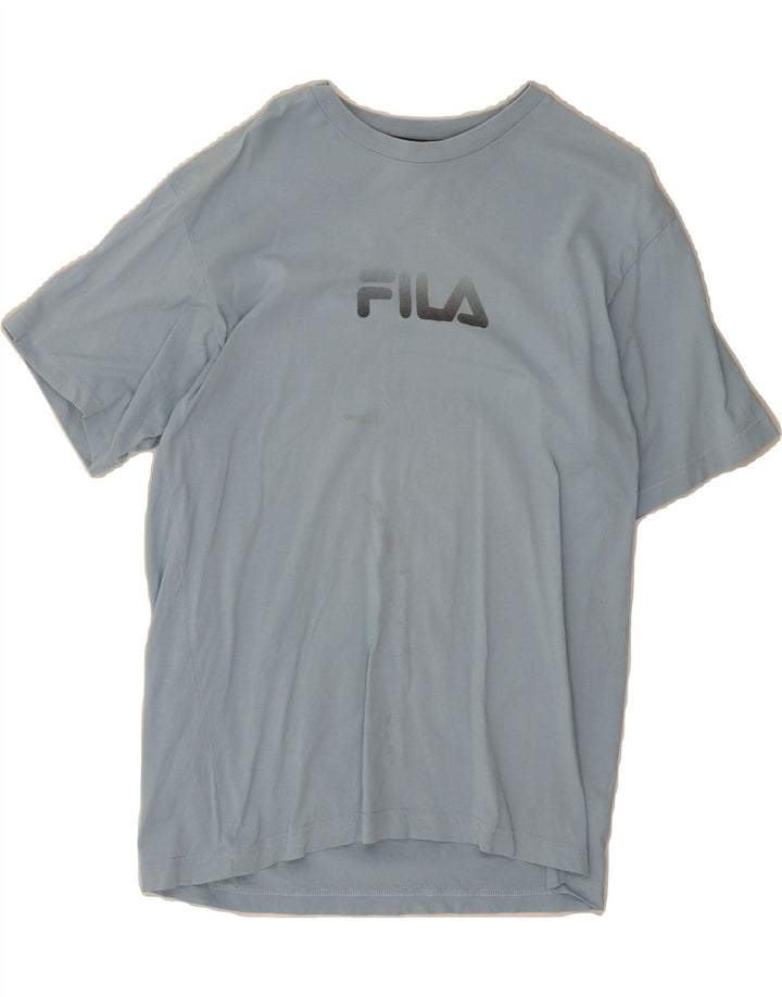 Mens Graphic T-Shirt Top Medium Vintage Fila and Second-Hand Fila from Messina Hembry 