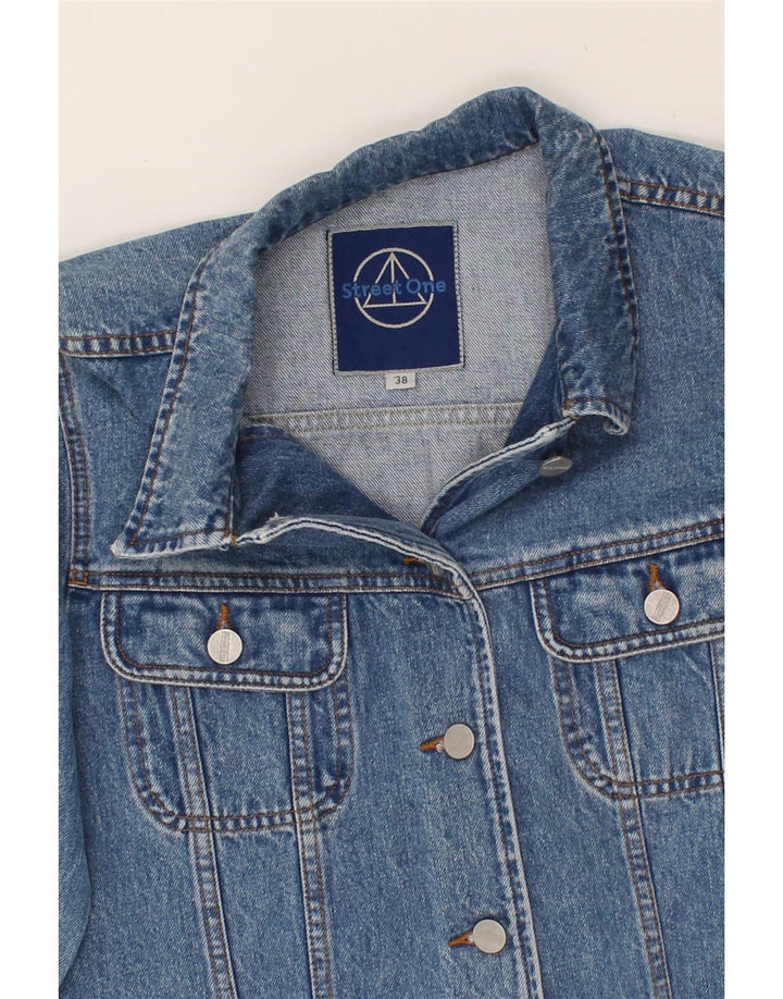 STREET ONE Womens Denim Jacket EU 38 Medium Blue Cotton Vintage Street One and Second-Hand Street One from Messina Hembry 