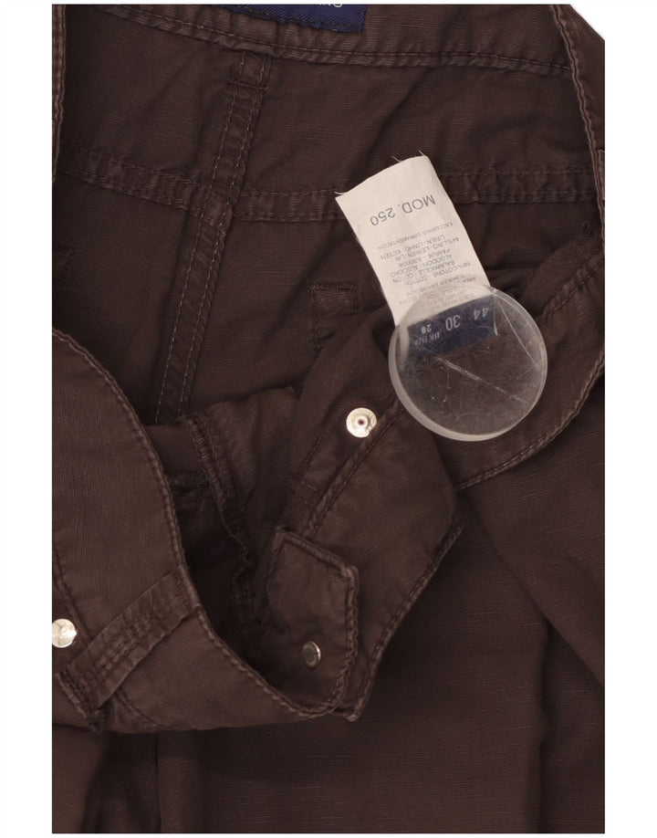 TRUSSARDI Muške bermude W28 male smeđe pamuk