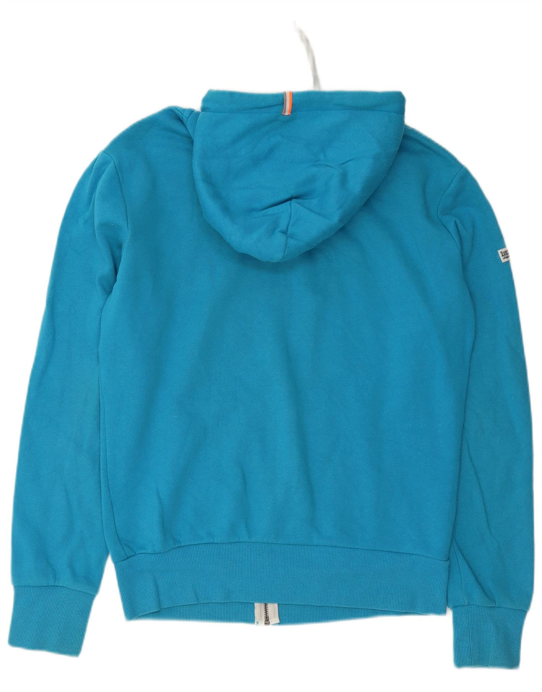 Superdry muški pulover s kapuljačom na patentni zatvarač Veliki plavi pamuk