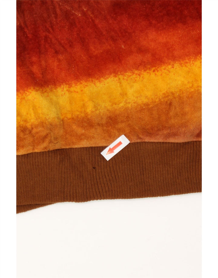 Vintage ženski džemper od baršuna UK 14 srednje raznobojnih pruga