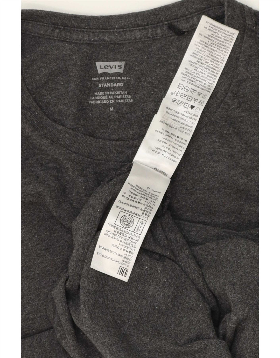 Levi's standardna muška majica kratkih rukava srednje sivi pamuk