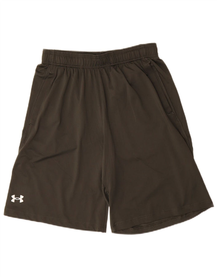 Under Armour muške široke sportske kratke hlače srednje veličine kaki poliester