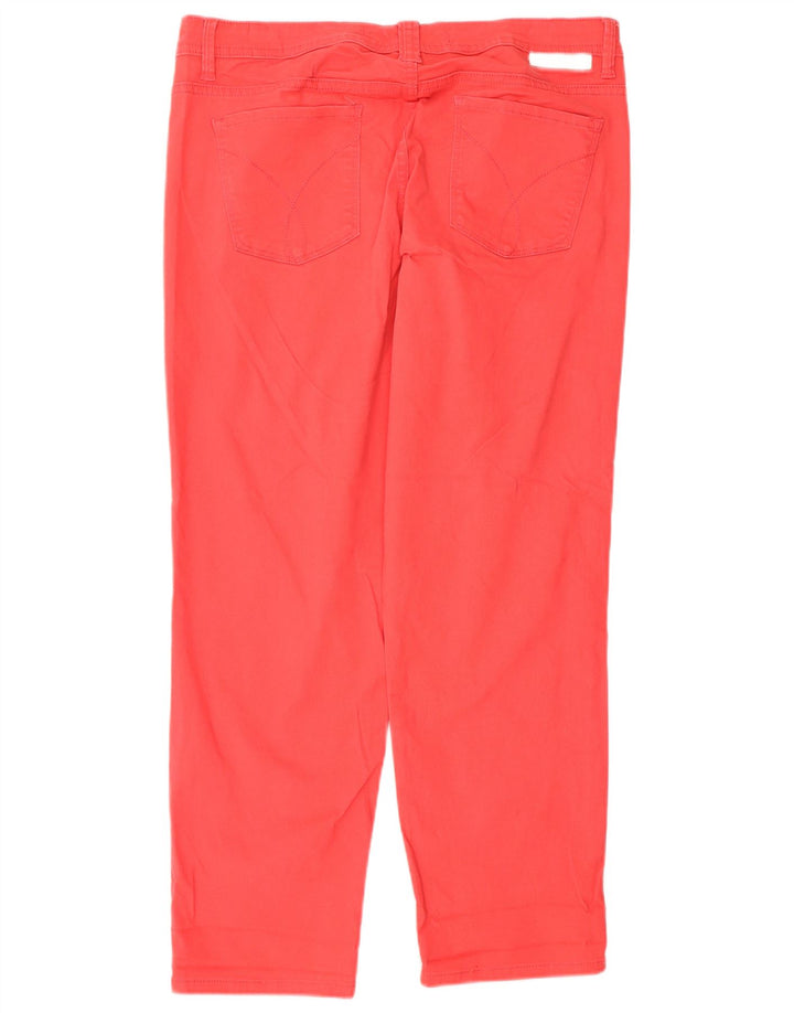 CALVIN KLEIN Ženske uske traperice US 12 Large W32 L27 Crvene