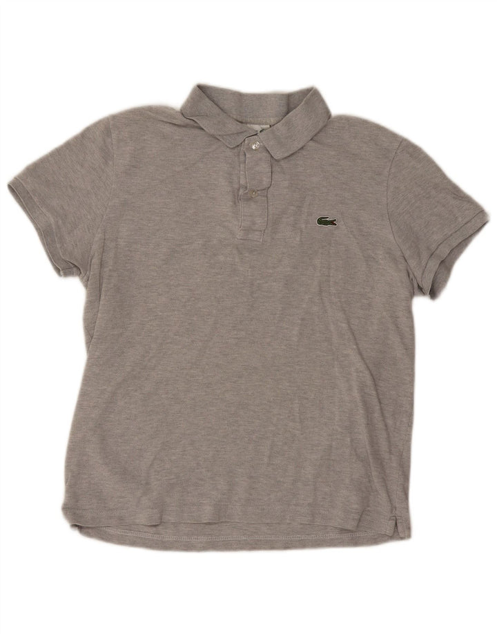 Lacoste muška uska polo majica veličine 4, srednje sivi pamuk