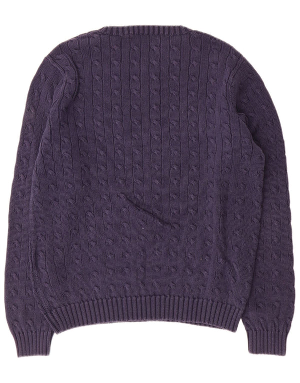 Ralph Lauren ženski džemper s okruglim izrezom UK 18 XL tamnoplavi pamuk