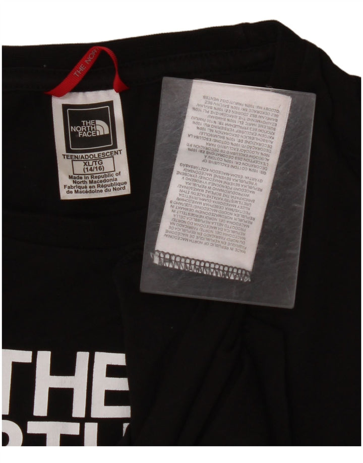 THE NORTH FACE Majica dugih rukava za djevojčice 14-15 godina XL, crni pamuk