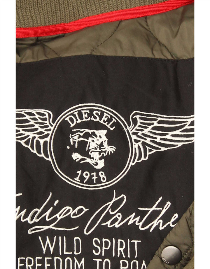 Diesel muška parka jakna s kapuljačom UK 38 srednje kaki boje