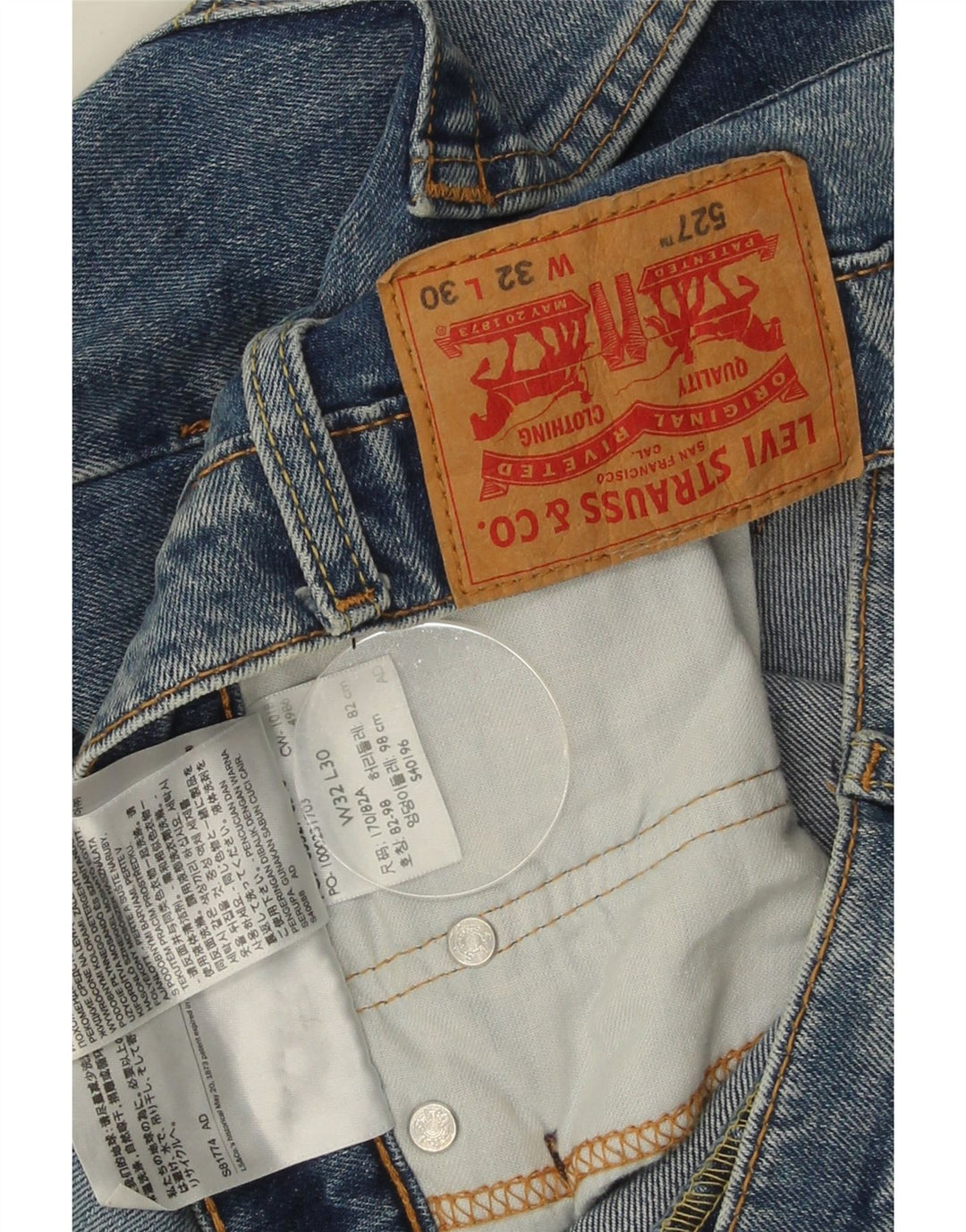 Levi's muške 527 uske traperice W32 L30 plavi pamuk