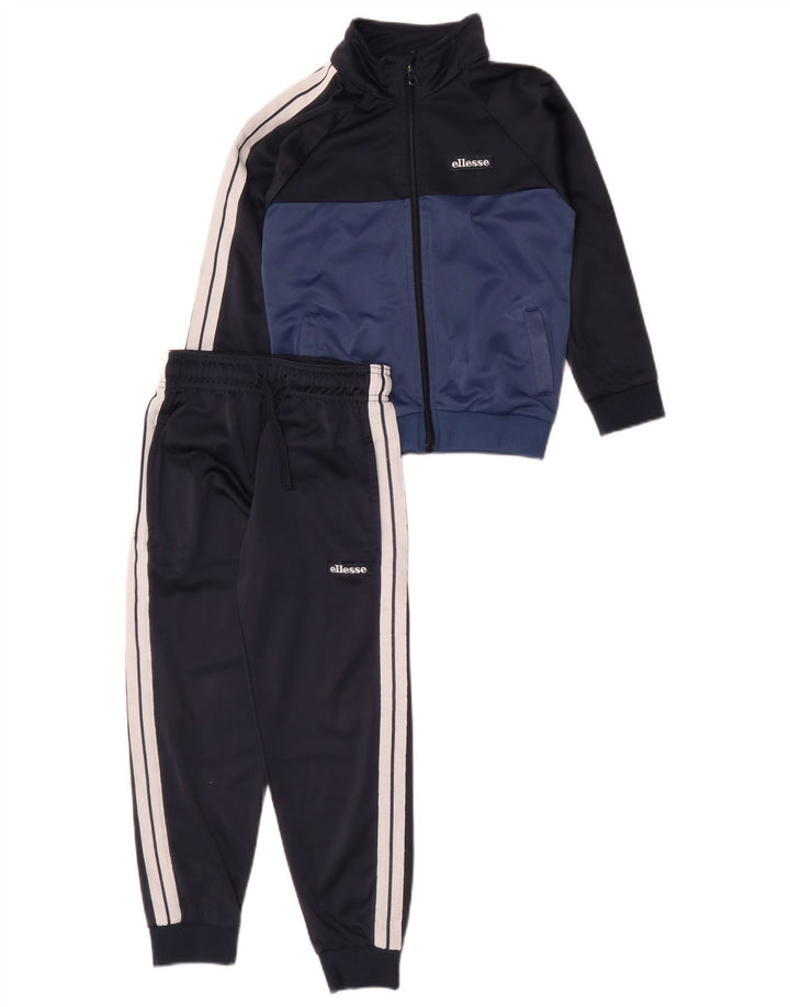 Ellesse puna trenirka za dječake 6-7 godina Navy Blue Colourblock Poliester