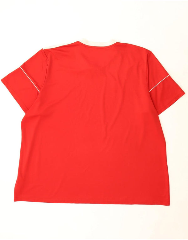 Adidas muška Aeroready majica kratkih rukava 3XL crveni poliester