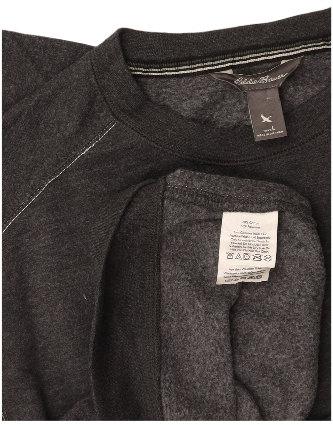 EDDIE BAUER Muška majica s kratkim rukavima Veliki sivi pamuk