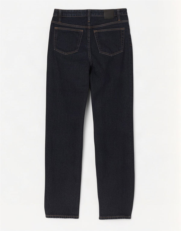 Ženske ravne traperice srednjeg rasta Massimo Dutti EU 34 2XS W24 L29 tamnoplave