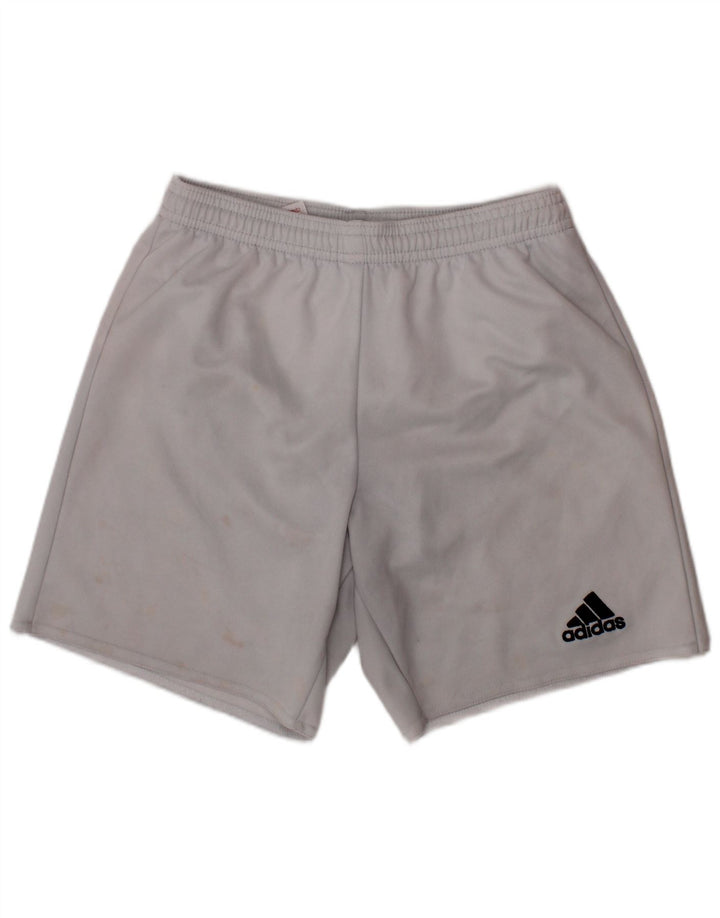 Sportske kratke hlače ADIDAS Climalite za dječake 9-10 godina, bijeli poliester