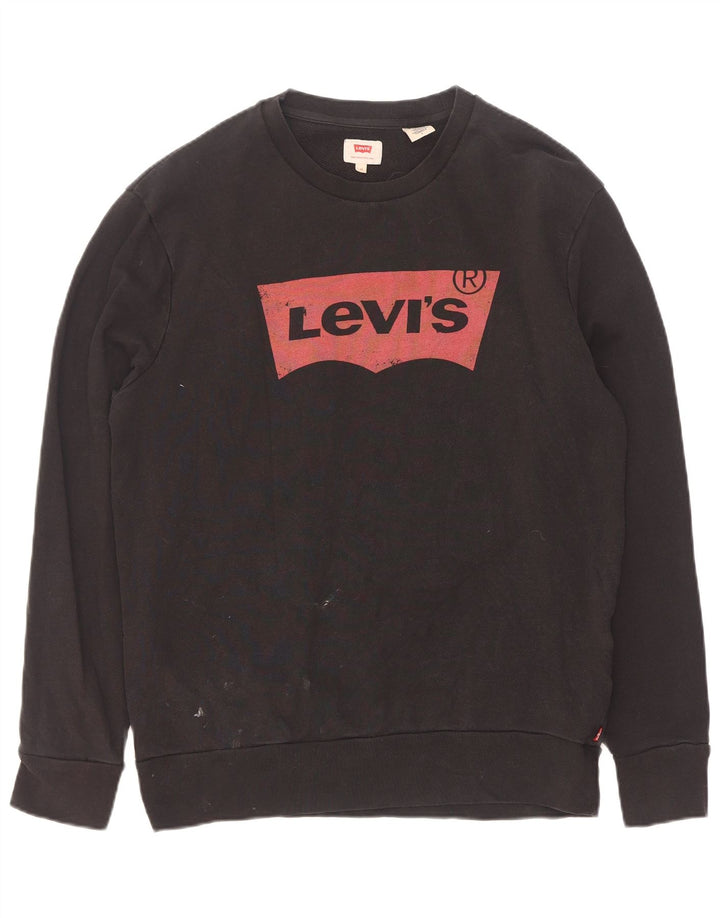 Levi's muška trenirka s grafičkim motivima Srednji crni pamuk
