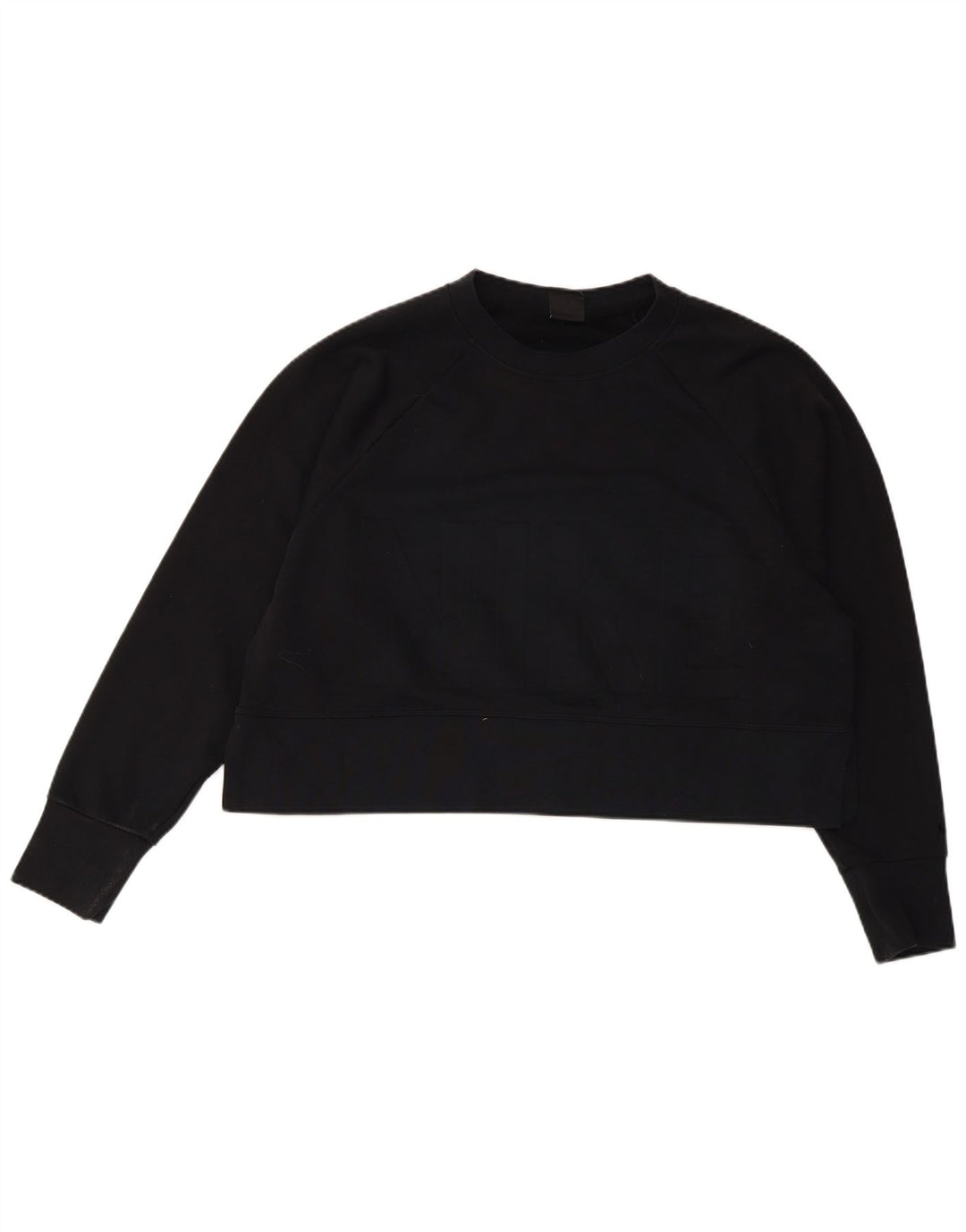 Nike Ženski Dri Fit Graphic Oversized Sweatshirt Jumper UK 14 Srednje crna