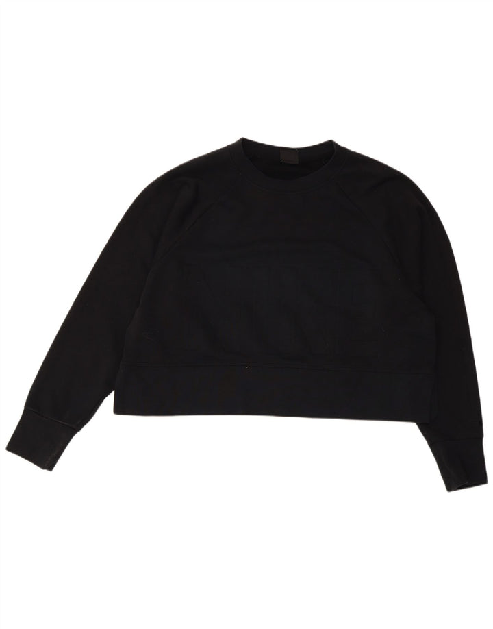 Nike Ženski Dri Fit Graphic Oversized Sweatshirt Jumper UK 14 Srednje crna
