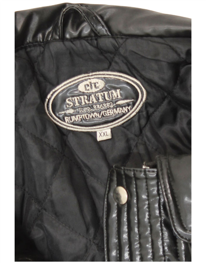 Vintage muška bomber jakna UK 44 2XL crna