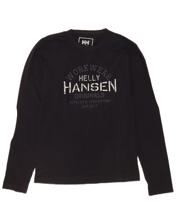 Helly Hansen muška majica dugih rukava s grafikama, mala crna