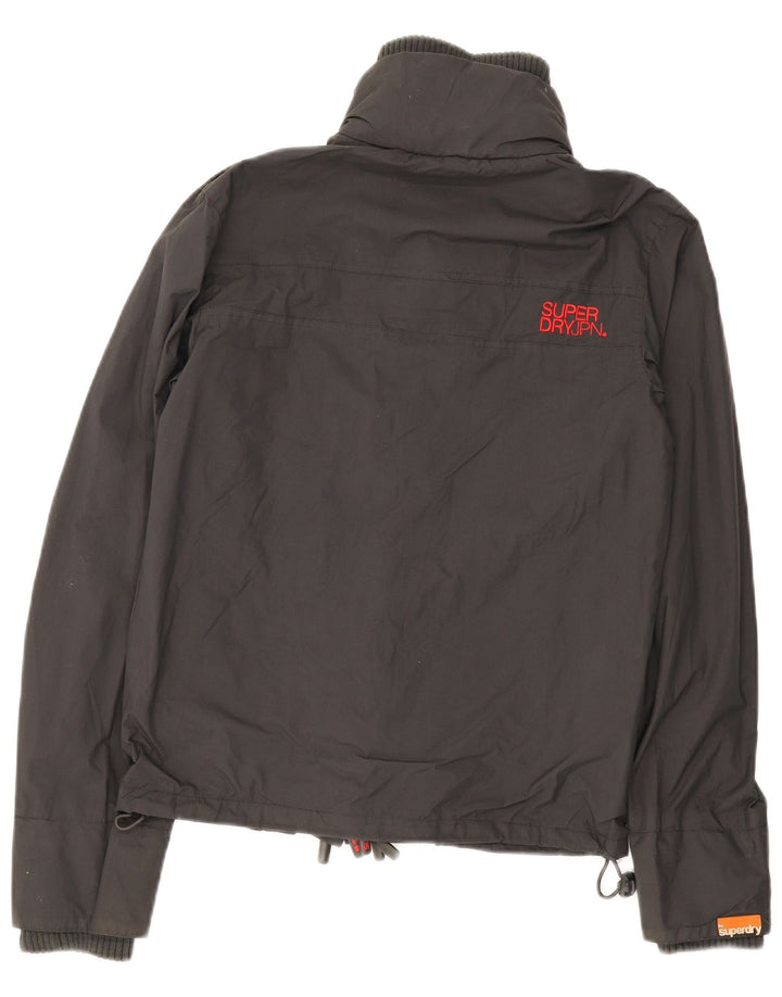 Superdry muška grafička vjetrovka jakna UK 36 Mala siva najlonska