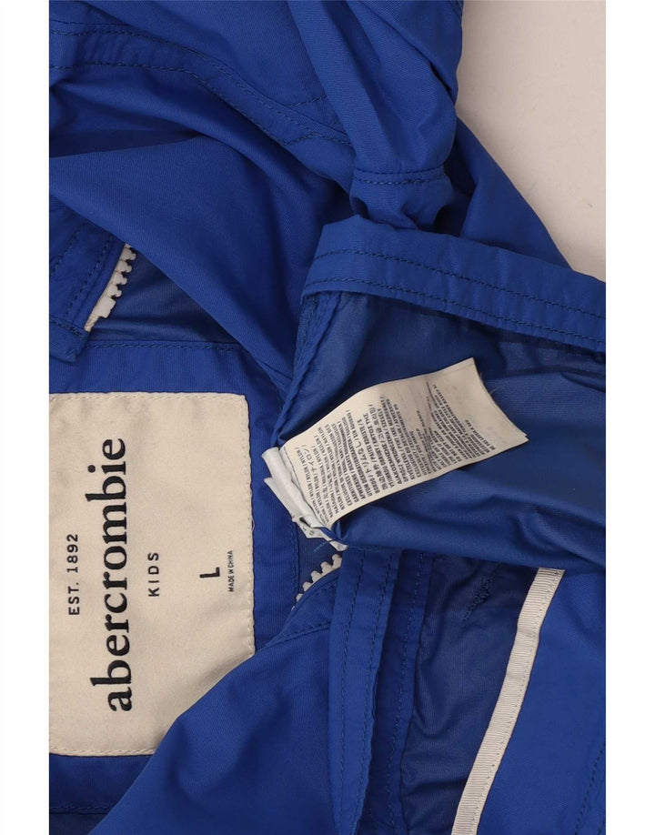 Bomber jakna Abercrombie & Fitch Boys 7-8 Years Large Blue Nylon