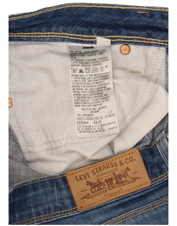 LEVI'S Ženske 572 Bootcut traperice W31 L32 Plavi pamuk