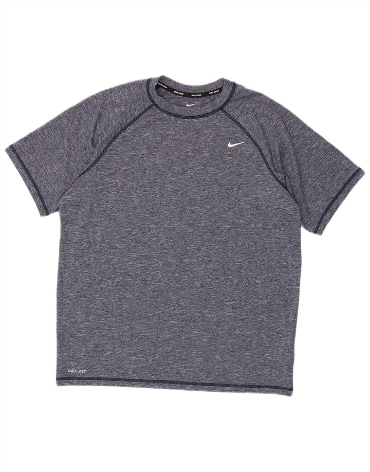 Nike Dri Fit majica kratkih rukava Veliki tamnoplavi pjegavi poliester