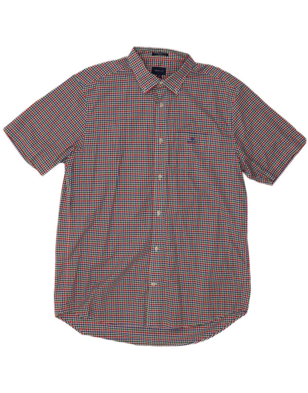 Gant muška košulja kratkih rukava veličina 17 1/2 XL višebojni gingam