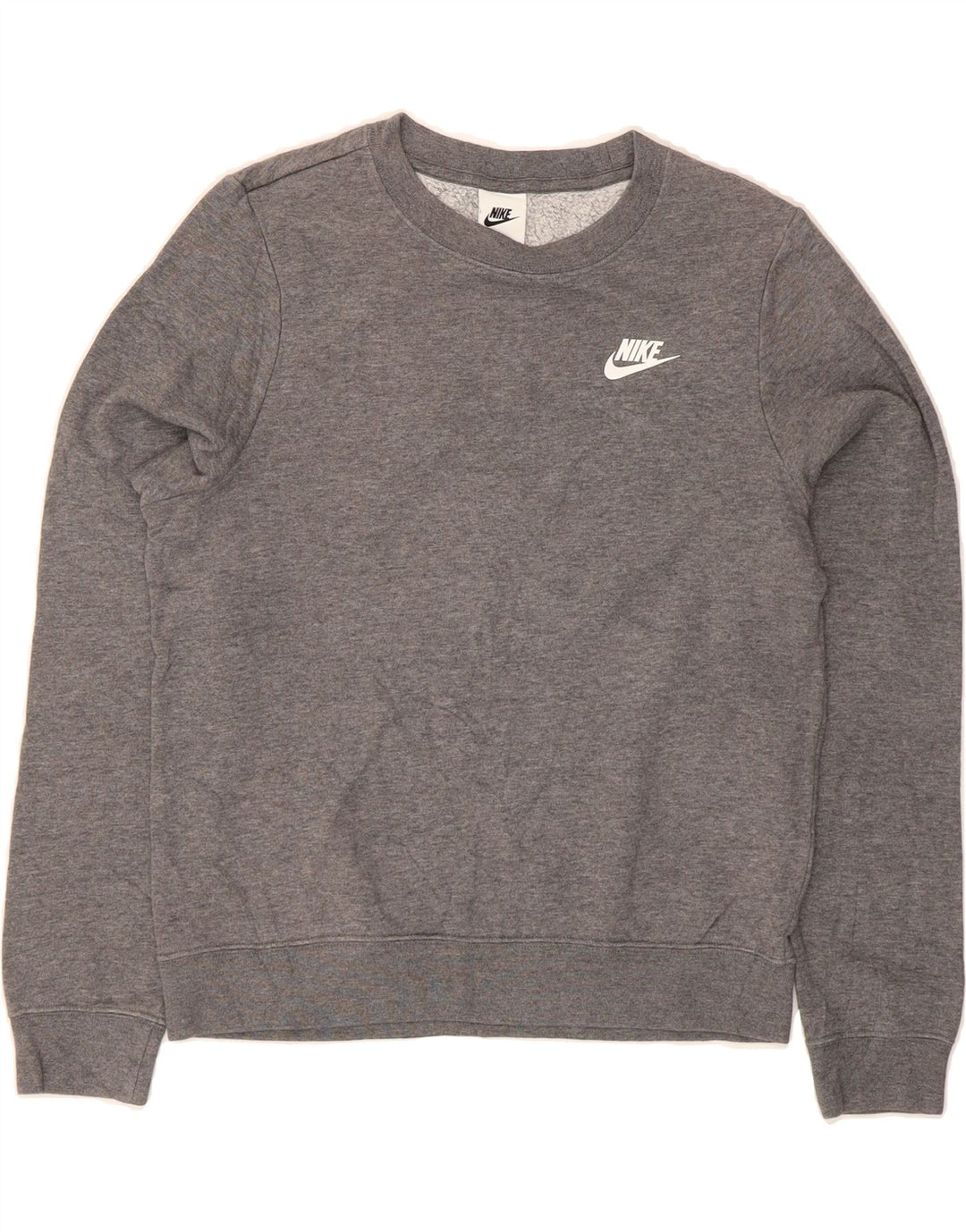 NIKE Womens Sweatshirt Jumper UK 10 Small Grey Cotton Vintage Nike and Second-Hand Nike from Messina Hembry 