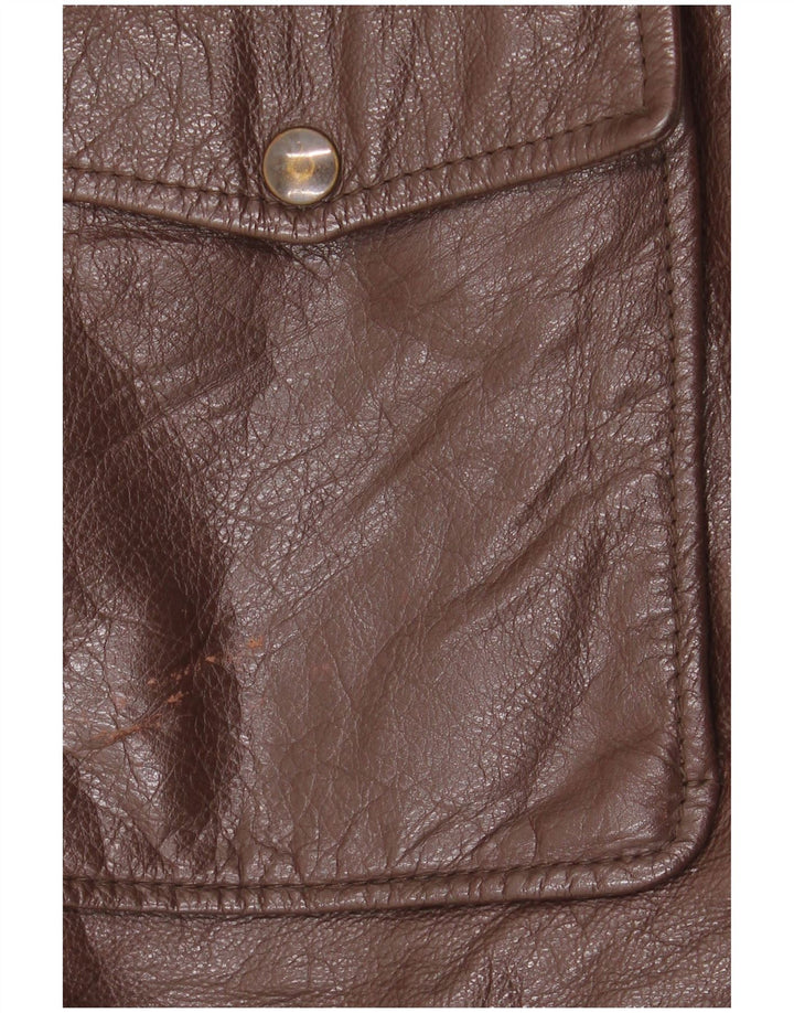 Vintage muška kožna jakna IT 50 Large Brown Leather