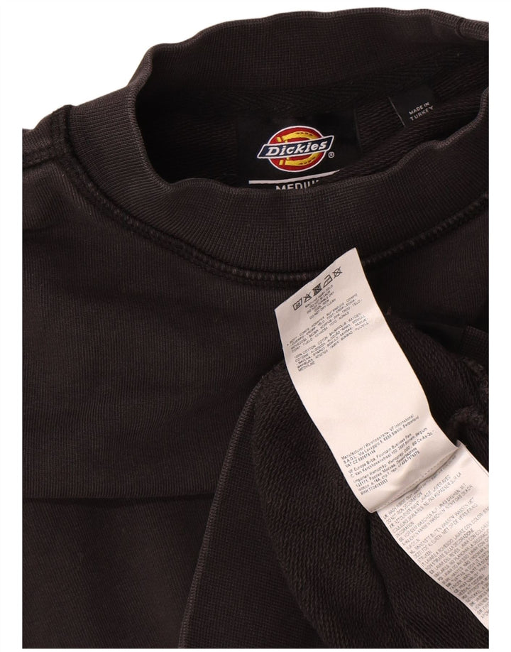 Dickies Ženska prekomjerna majica s kratkim crtanim crtama UK 14 srednje crna