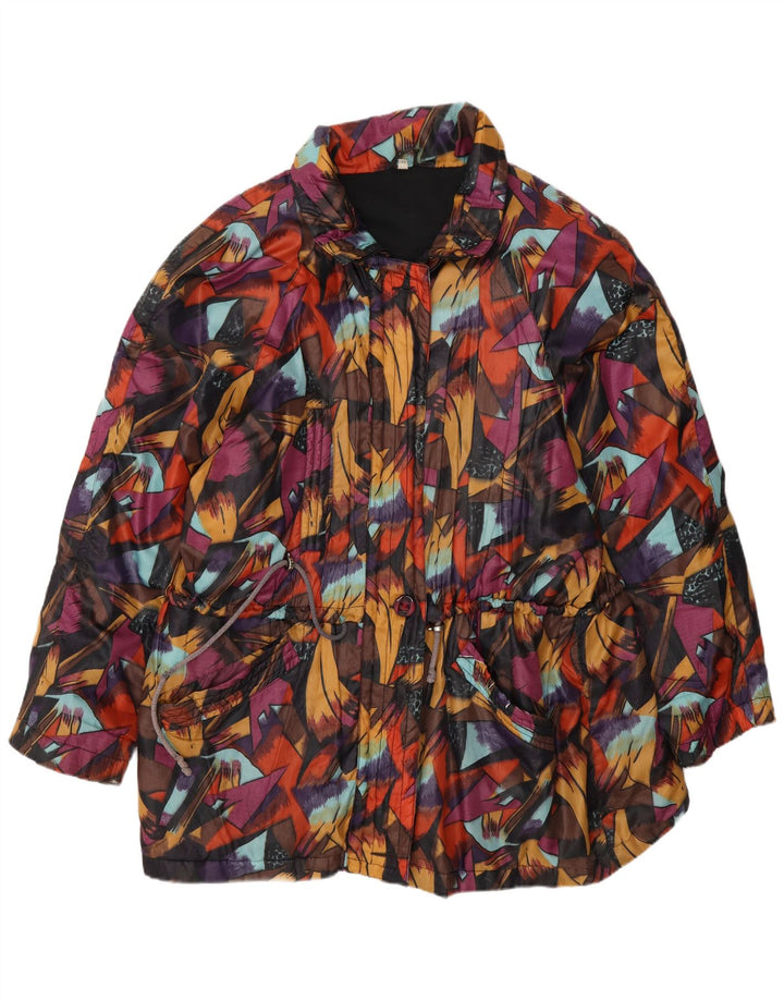 Vintage ženska jakna vjetrovka EU 44 XL Višebojna geometrijska