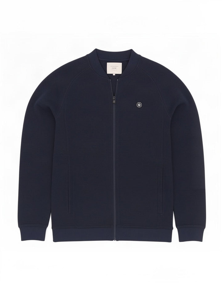 Jack & Jones muška trenirka, gornja jakna srednje tamnoplave boje od poliestera