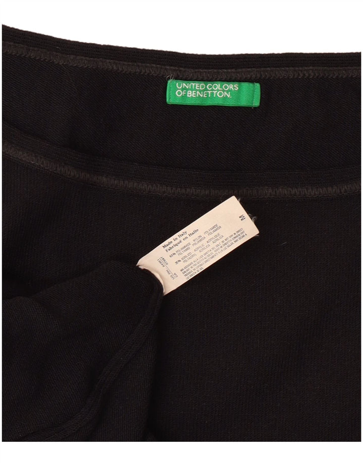 BENETTON ženski kratki prsluk UK 12 srednji crni poliamid