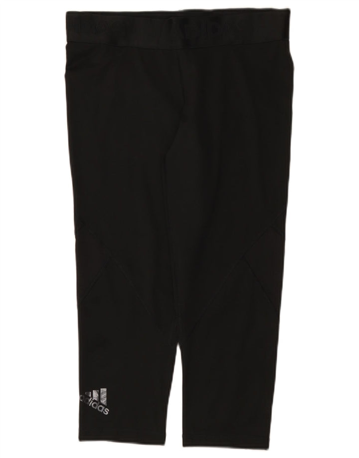 Adidas ženske Climacool Graphic Capri tajice UK 12/14 srednje crne