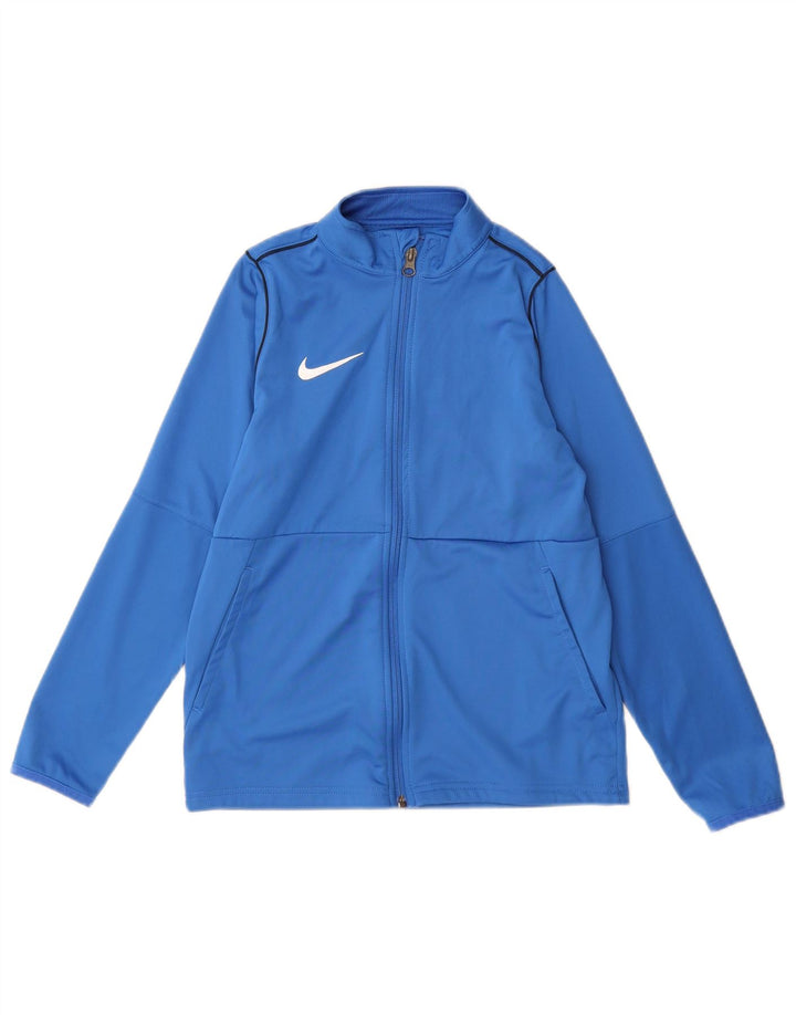 Nike Boys Dri Fit Trenirka Gornja jakna 10-11 godina srednje plava poliester