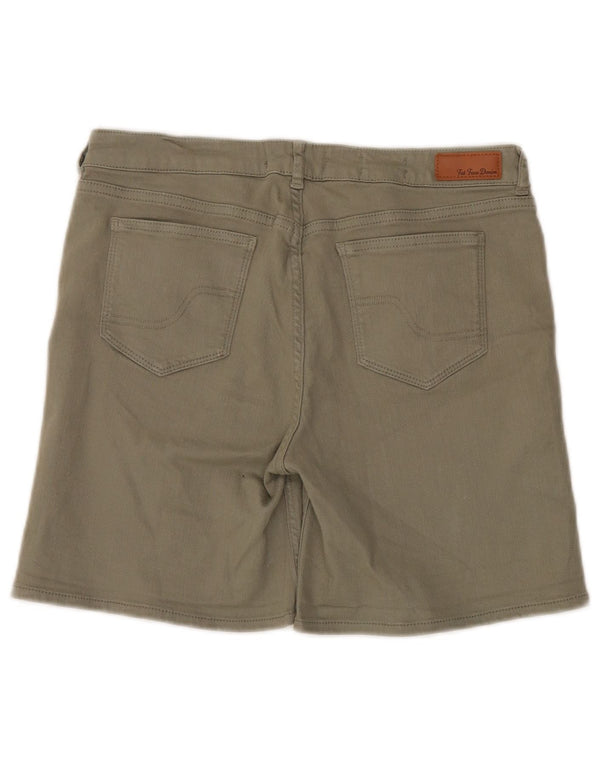 Ženske traper kratke hlače Fat Face UK 12 srednje W32 kaki pamuk