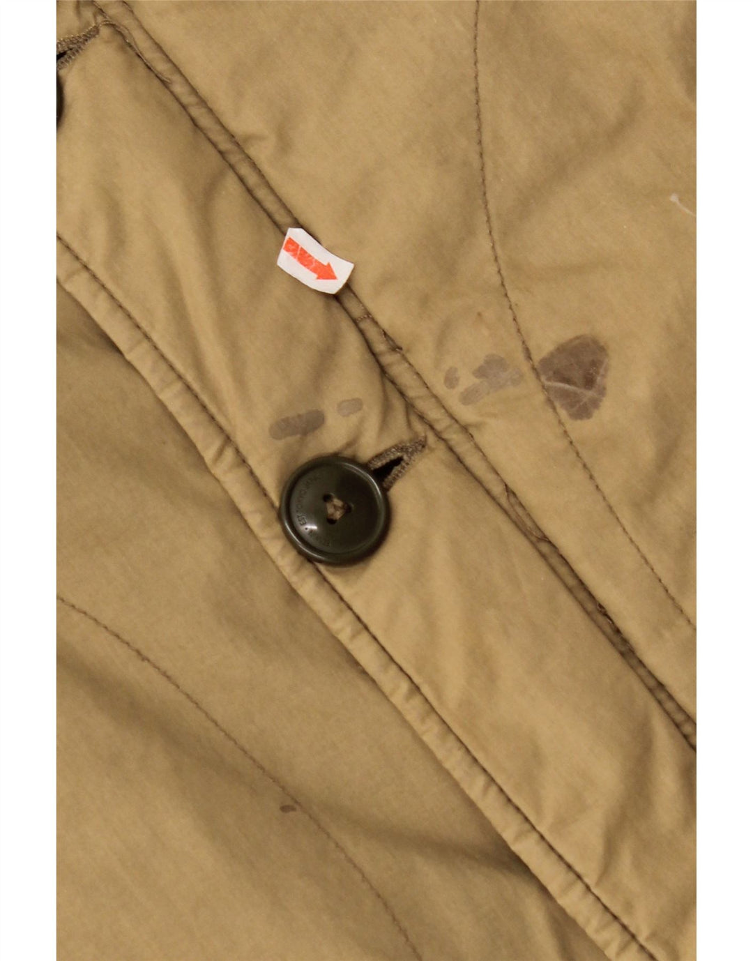 EDWIN Muški podstavljeni kaput UK 38 srednje bež pamuk