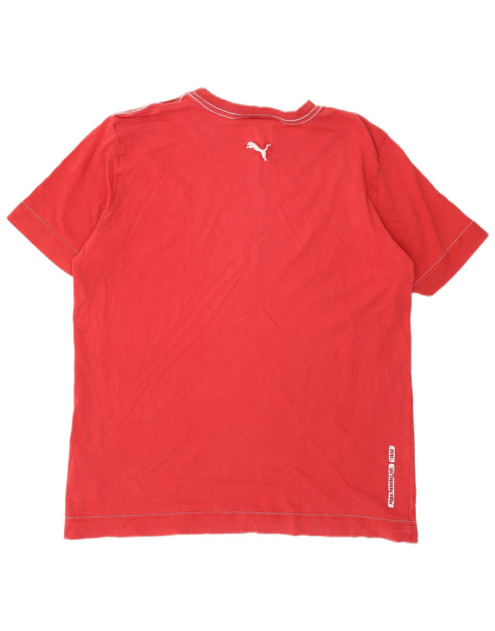 Puma muška grafička majica srednje crvene boje