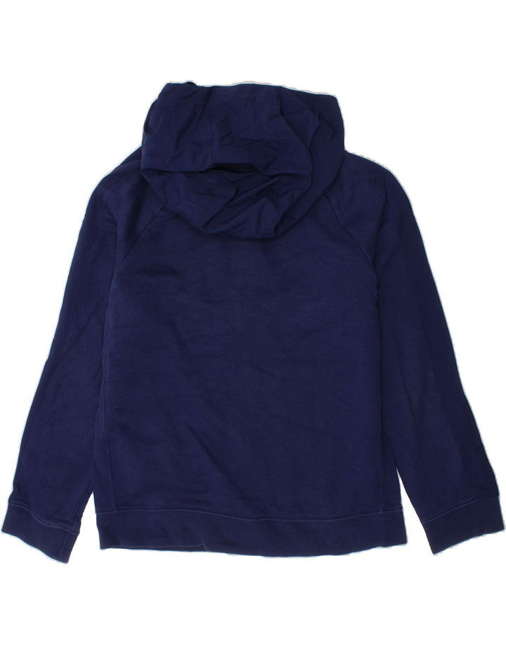 NIKE Boys Zip Hoodie Sweater 10-11 Years Medium Navy Blue Polyester Vintage Nike and Second-Hand Nike from Messina Hembry 
