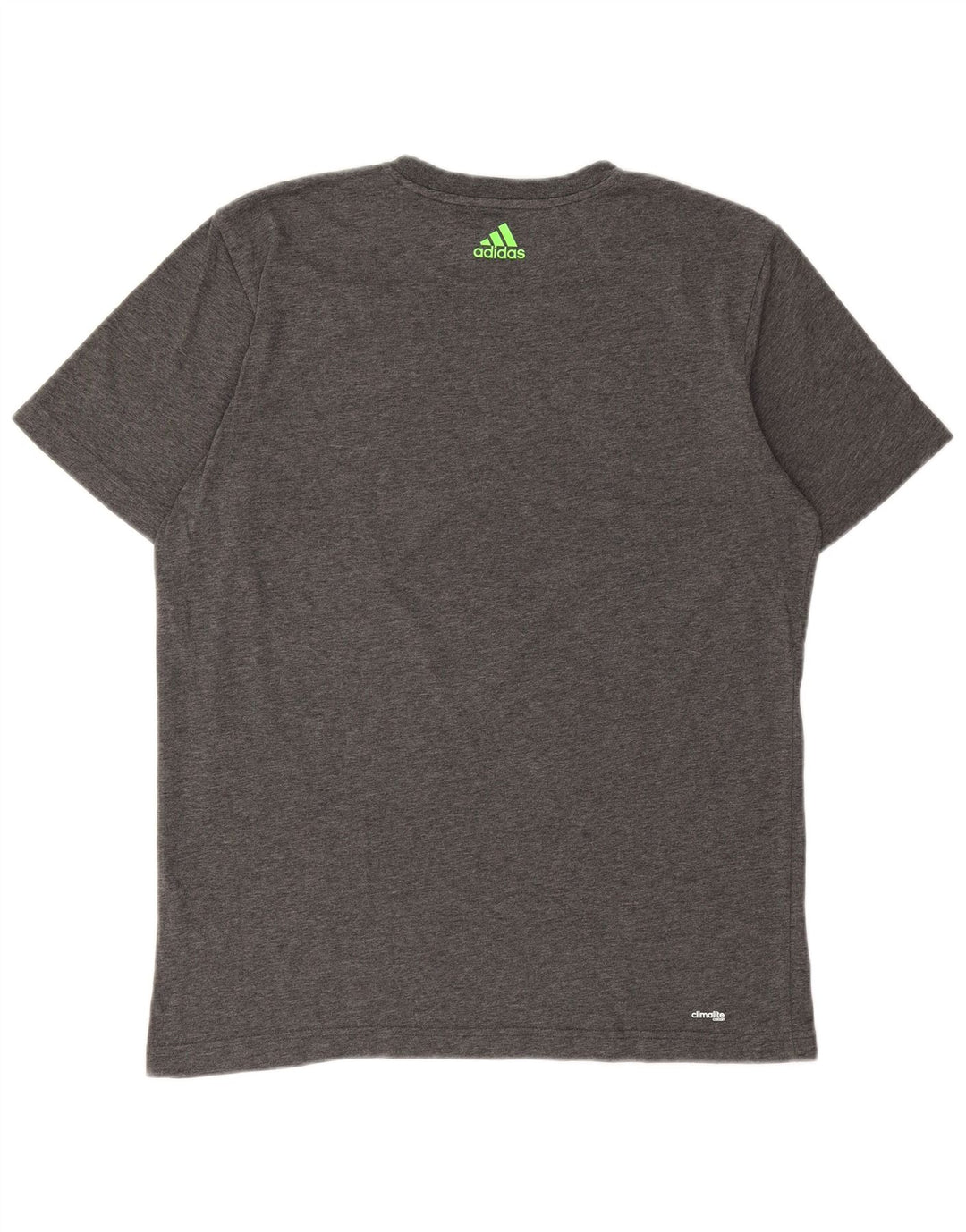 ADIDAS Mens Climalite Graphic T-Shirt Top Medium Grey Cotton