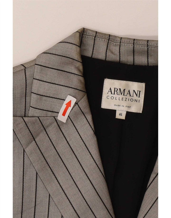 Armani Collezioni ženski sako sa 2 gumba IT 46 velike sive pruge