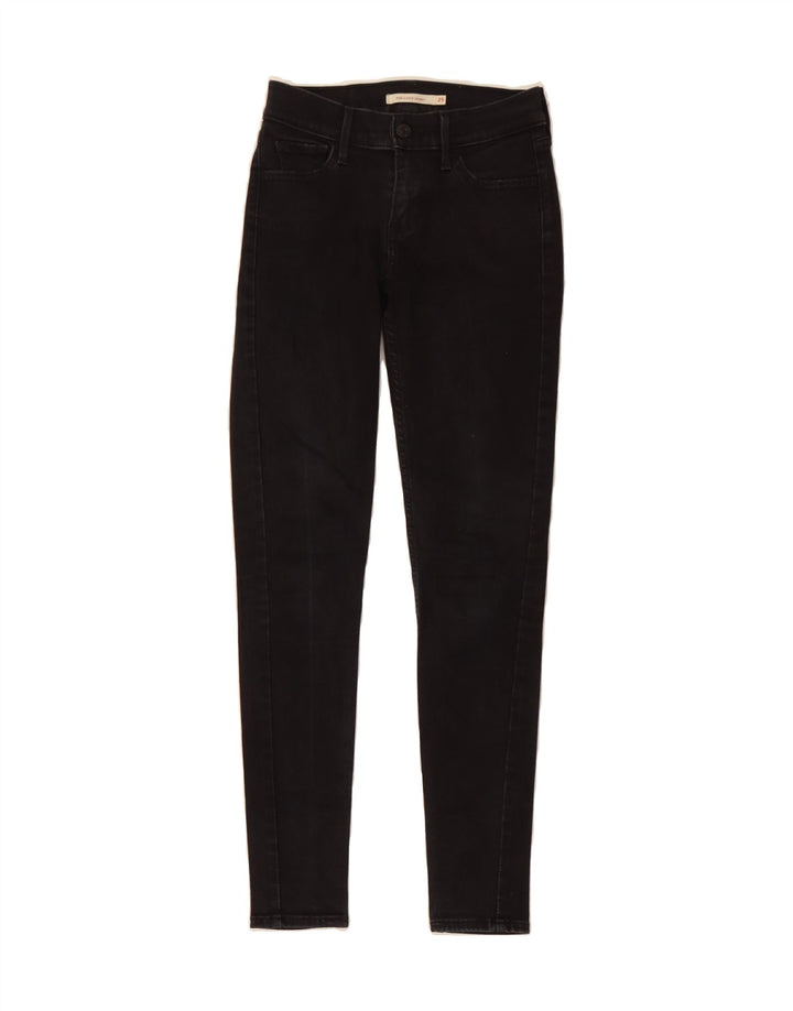 LEVI'S Womens 710 Super Skinny Jeans W25 L27 Black Vintage Levi's and Second-Hand Levi's from Messina Hembry 
