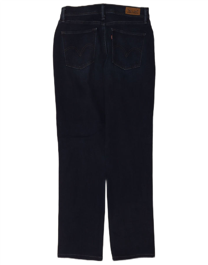 Levi's ženske 512 ravne traperice US 6 srednje W28 L28 tamnoplave