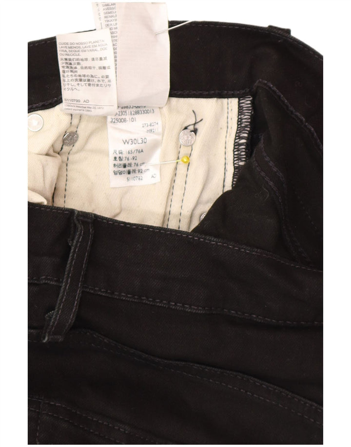 Levi's muške uske traperice W30 L30 crni pamuk