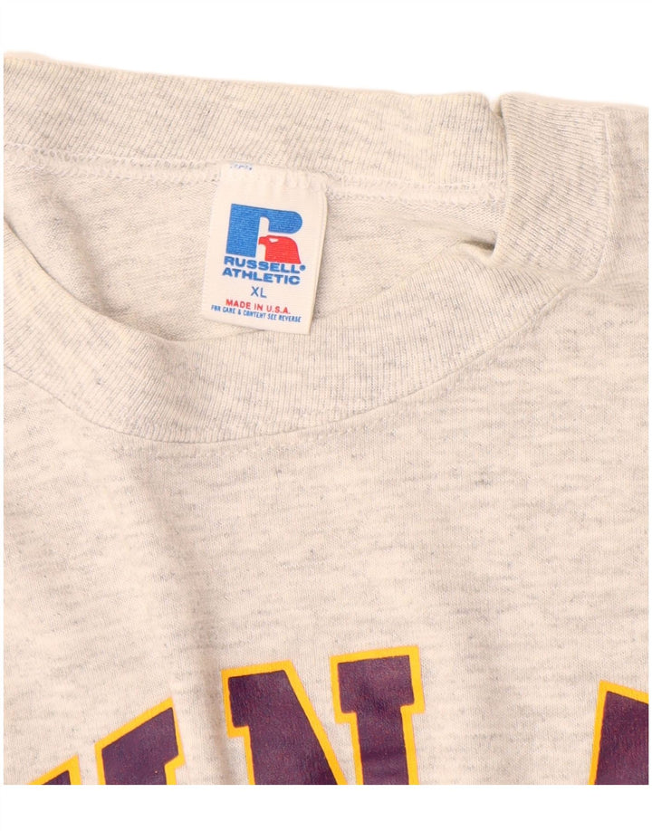 RUSSELL ATHLETIC Muška majica kratkih rukava s grafičkim motivima XL, sivi pamuk