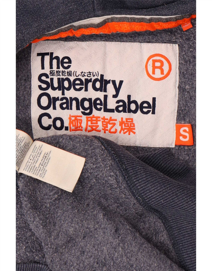 Superdry muški pulover s kapuljačom na patentni zatvarač Mali plavi pamuk
