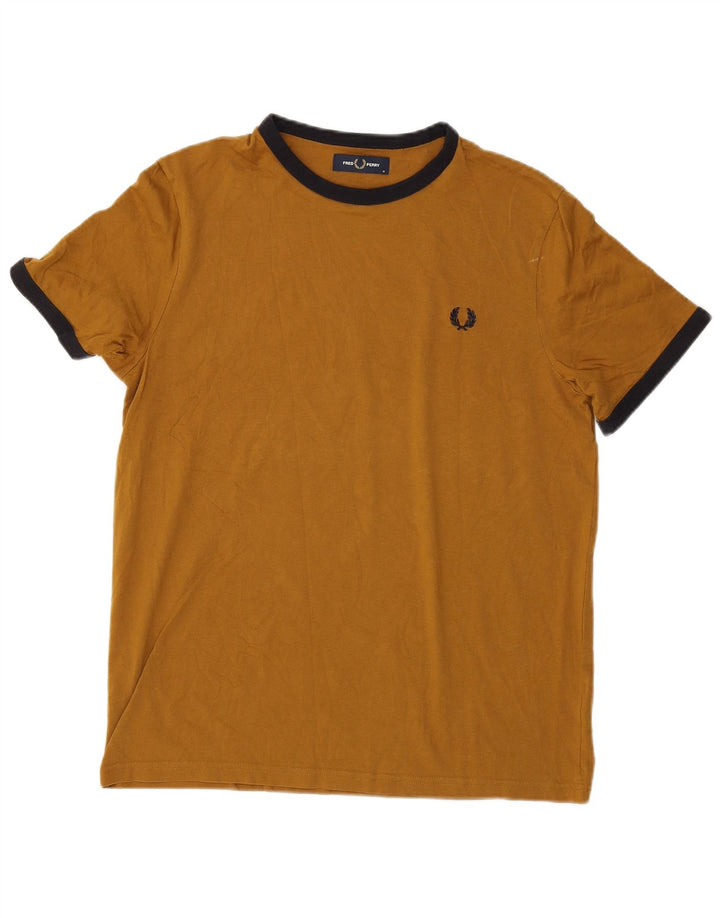 Fred Perry muška majica kratkih rukava Srednje smeđi pamuk