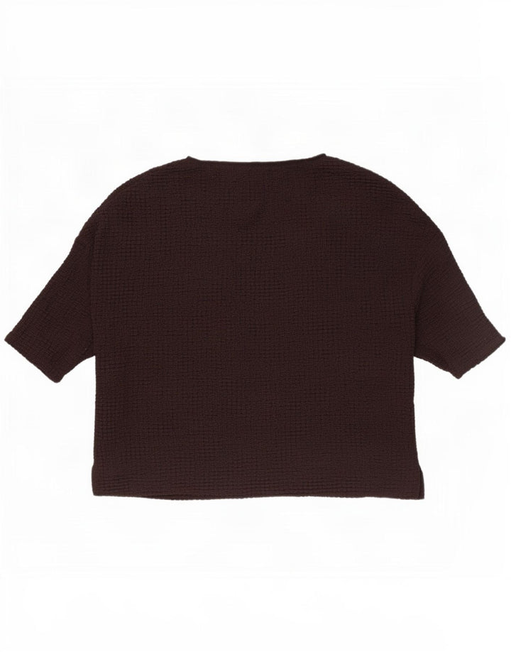 Top ženske bluze Marks & Spencer UK 22 3XL smeđi poliester